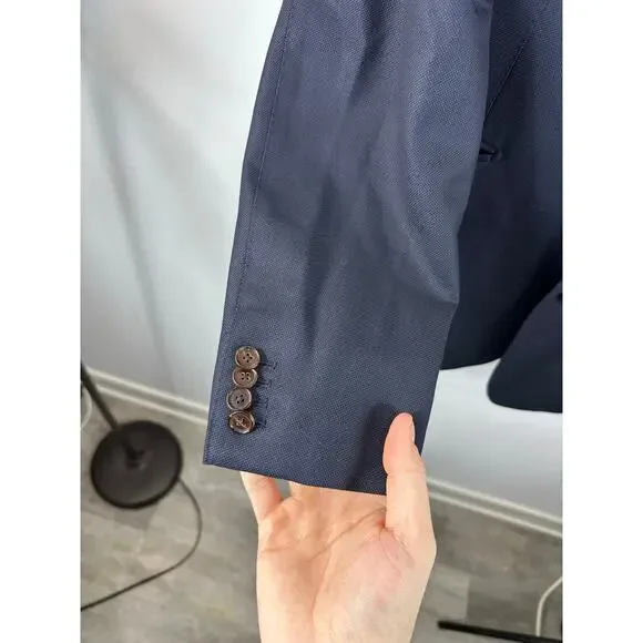 SuitSupply Navy Blue Pure Wool Sport Coat Blazer 42R Vitale Barberis Canonico